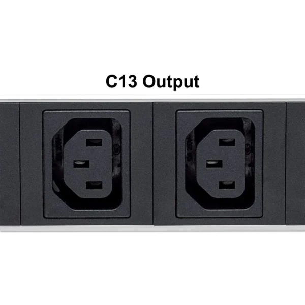PDU Intellinet Rackmount, 1U, 8 Ligações C13 (UPS), Input C20/EU Plug, Cabo de 3m - Image 2