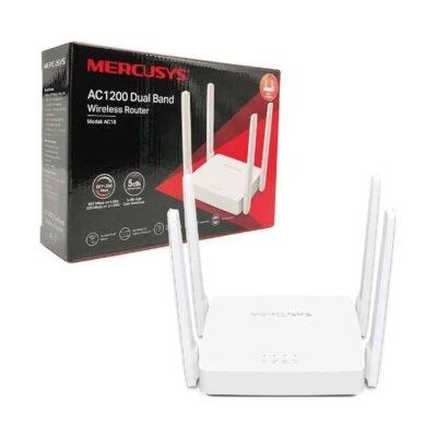 Router Wifi MercuSys AC1200Mbps, 4x Antenas, 1x Porta 10/100 WAN, 2x Portas 10/100 LAN