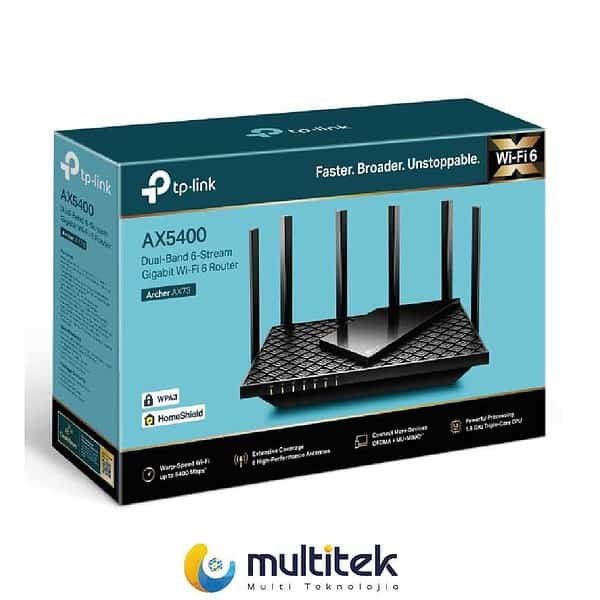 Router TP-Link Archer AX72 WiFi 6 AX5400Mbps, 4x Gibabit LAN, 1x Porta WAN Gigabit, 1x USB 3.0