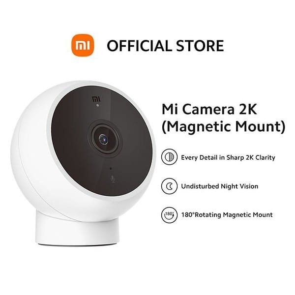 Câmara Wifi Xiaomi MI, UHD 2K, 3MP,  Montag. Magnética