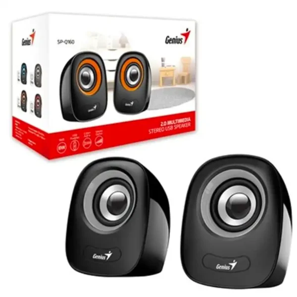 Coluna genius SP-Q160 6W USB Preto/Cinza - 31730027400