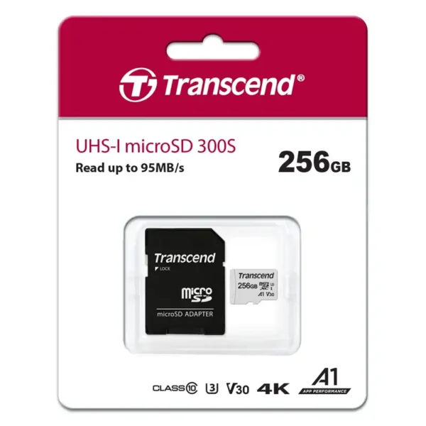Micro SD Transcend 300S 256GB CL10 TS256GUSD300S-A