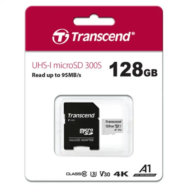 Micro SD Transcend 300S 128GB CL10 TS128GUSD300S-A