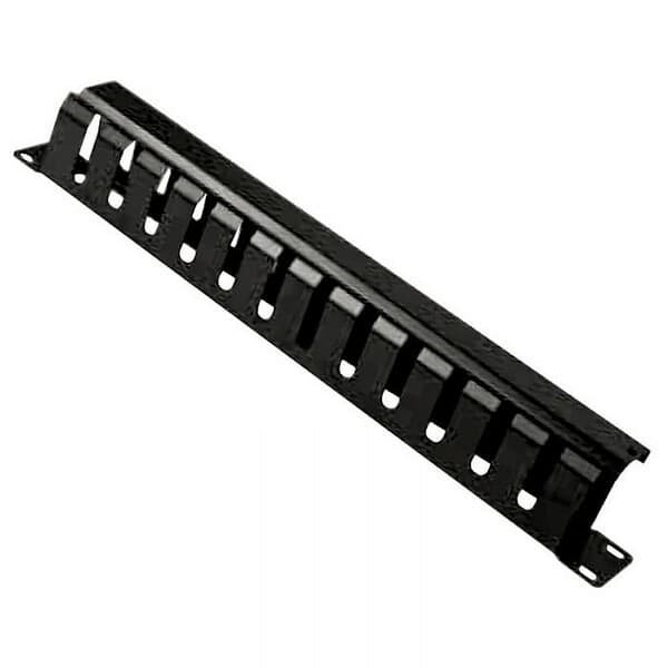 Organizador de Cabo WP RACK 19" 1U Perfurado, Metal, Preto