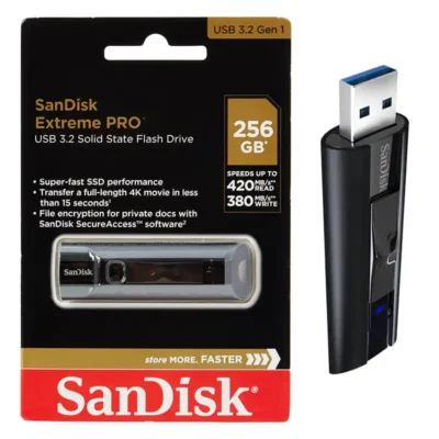 Pen Drive Scandisk Extreme Pro 256GB USB A 3.2