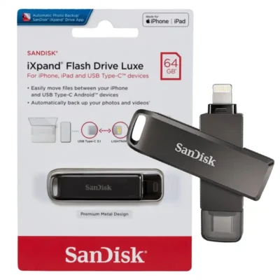 Pen Drive Scandisk Ixpand 64GB USB C / Apple Lighting