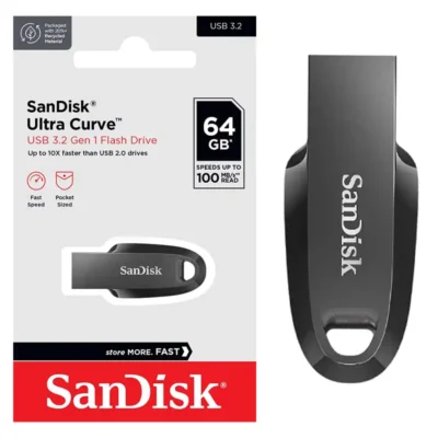 Pen Drive Scandisk Ultra Curve 64GB USB A 3.2