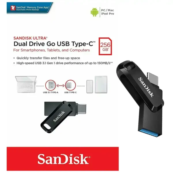 Scandisk Ultra Dual 256GB SDDDC3-256G-G46