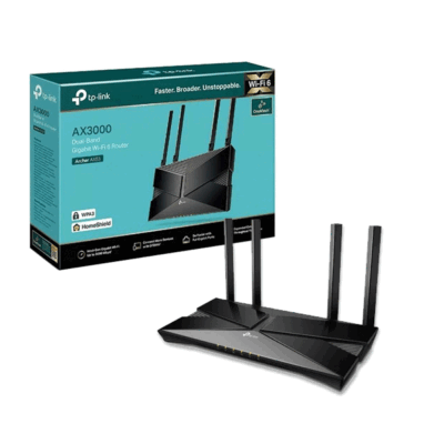 Router Wifi 6 TP-Link, AX3000Mbps, 4x Portas LAN Gibabit, 1x Porta WAN Gigabit, Archer AX50