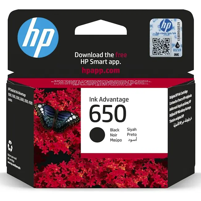 Tinteiro HP 650 Preto CZ101AE 2515/3515 ~360 Pag. 1 Tinteiro HP 650 Preto CZ101AE 2515/3515 360 Pag.