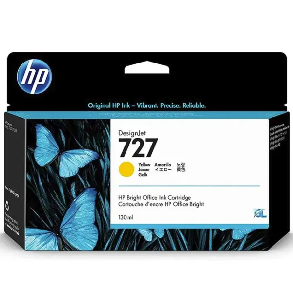 Tinteiro HP 727 Amarelo B3P21A