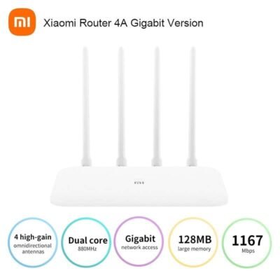 Router Wifi Xiaomi Mi AC1200Mbps, Branco, 1x Porta Gigabit WAN, 2x Portas Gigabit LAN
