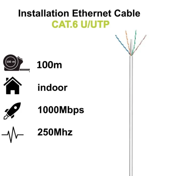 Bobine de Cabo UTP CAT6 100m Ewent Cinza IM1214