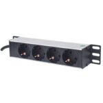 PDU Intellinet Rackmount 1U 4 Ligações, EU Plug, 1.8m