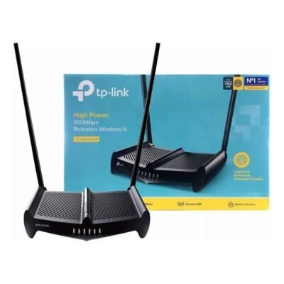 Router Wifi TP-Link 300Mbps, 2x Antenas High Power, 1x Porta 10/100 WAN, 4x Portas 10/100 LAN