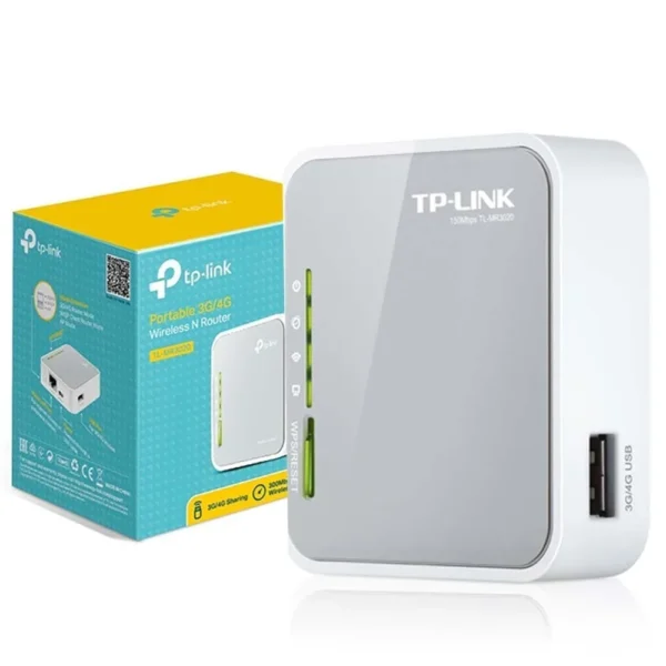 Router Wifi TP-Link 300Mbps, 1x Porta 10/100 WAN, 1x USB p/ Modem GSM 3G/4G, Portátil