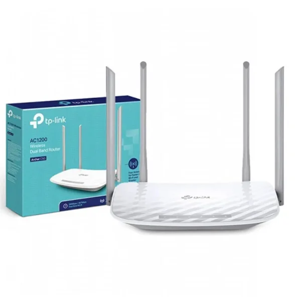 Router Wifi TP-Link AC1200Mbps, 1x Porta 10/100 WAN, 4x Portas LAN 10/100, 4x Antenas