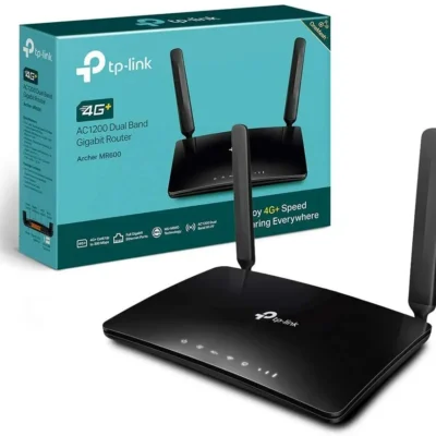 Router Wifi TP-Link, AC1200Mbps, GSM 4G LTE CAT6, 3x Portas LAN Gigabit, 1x Porta WAN/LAN Gigabit, 1x Slot Micro SIM