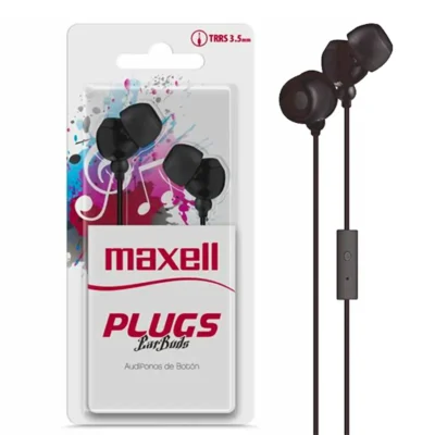 Auriculares Maxell Buds 3.5mm c/ Micro Preto