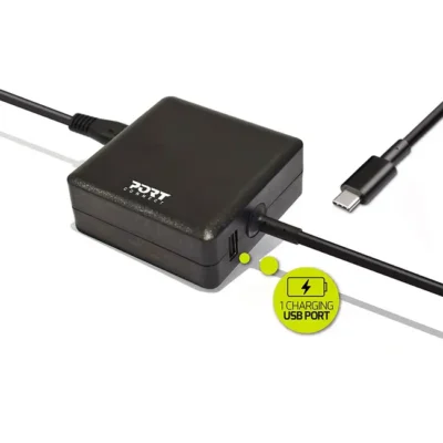 Carregador Tipo C Port Designs 90W Preto