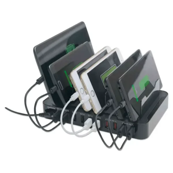 Estação de Carregamento p/ Dispositvos Móveis 76W 12A 10x USB QC2.0 - 180009