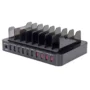 Estação de Carregamento p/ Dispositvos Móveis 76W 12A 10x USB QC2.0 - 180009