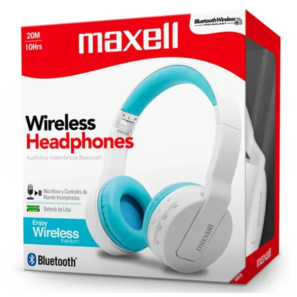 Headphone Bluetooth Maxell MXH-BT800 Branco - 347439