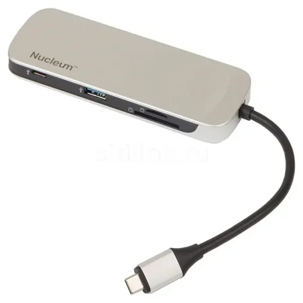 Hub USB C Kingston Nucleum 2xUSB A, 2xUSB C, 1xHDMI, 1xSD/MicroSD - C-HUBC1-SR-EN