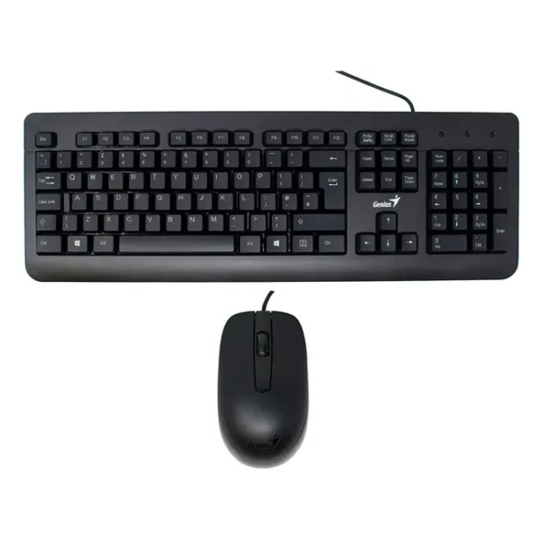 Kit Teclado e Rato Com Fio Genius KM-160 PT-PT Preto - 31330001429