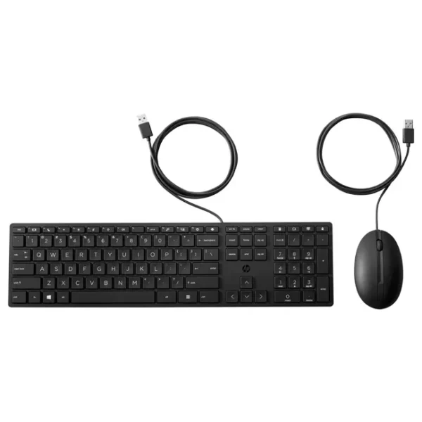 Kit Teclado e Rato Com Fios HP 320MK PT-PT Preto