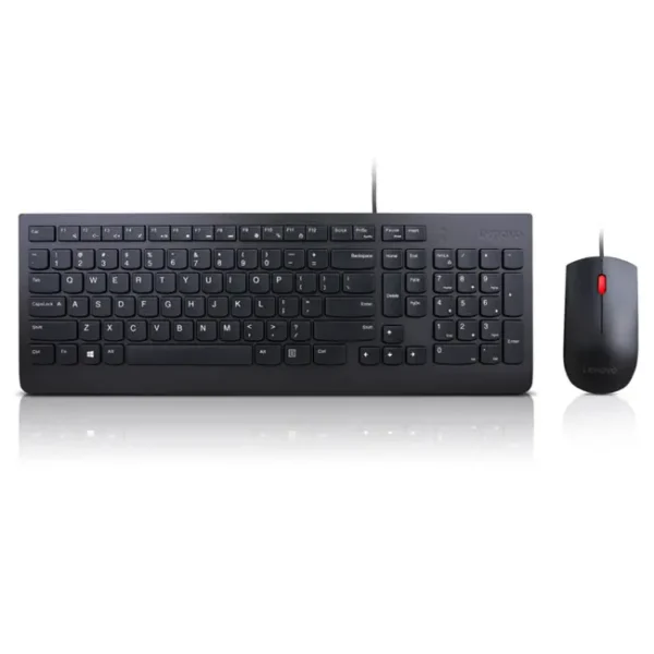 Kit Teclado e Rato Com Fios Lenovo Essential PT-PT Preto - 4X30L79910