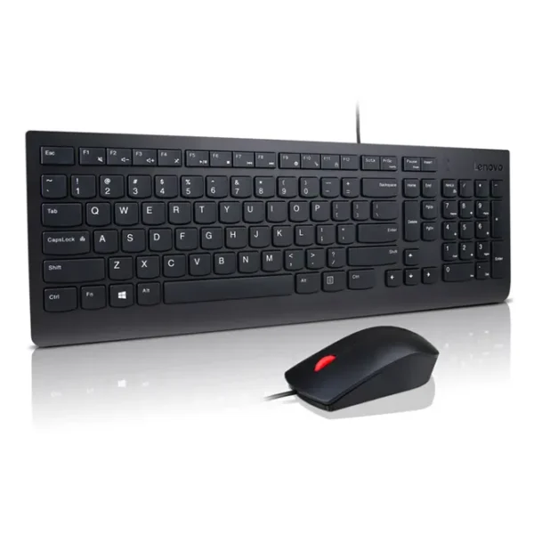 Kit Teclado e Rato Com Fios Lenovo Essential PT-PT Preto - 4X30L79910