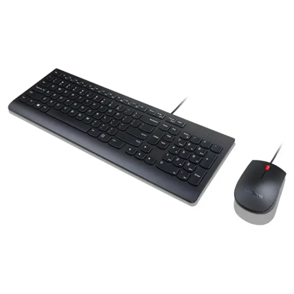 Kit Teclado e Rato Com Fios Lenovo Essential PT-PT Preto - 4X30L79910