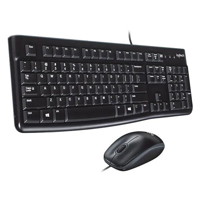 Kit Teclado e Rato Com Fios Logitech MK120 PT-PT Preto 1 Kit Teclado e Rato Com Fios Logitech MK120 PT-PT Preto - 920-002547