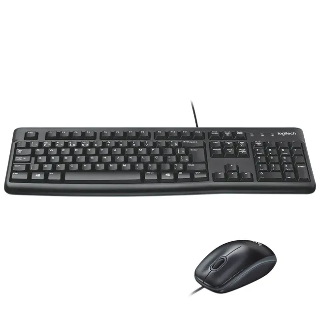 Kit Teclado e Rato Com Fios Logitech MK120 PT-PT Preto 4 Kit Teclado e Rato Com Fios Logitech MK120 PT-PT Preto - 920-002547