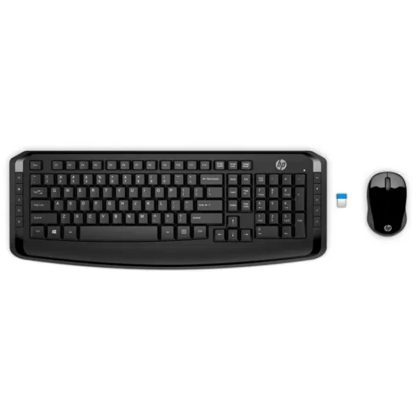 Kit Teclado e Rato Sem Fios HP 300 PT-PT Preto - 3ML04AA
