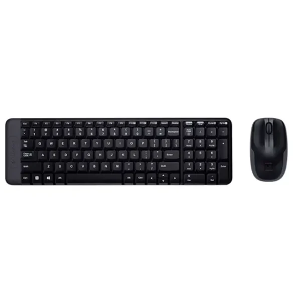 Kit Teclado e Rato Sem Fios Logitech MK220 PT-PT Preto - 920-003158