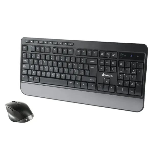 Kit Teclado e Rato Sem Fios NGS Spell Kit Bluetooth PT-PT Preto - 435430619348