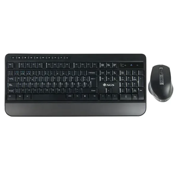 Kit Teclado e Rato Sem Fios NGS Spell Kit Bluetooth PT-PT Preto - 435430619348