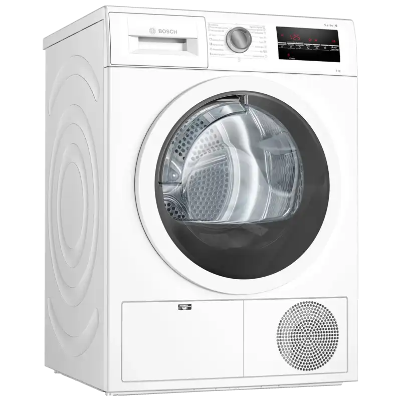 Maquina de Secar Roupa Bosch Serie 6, 8KG, Branca 1 Maquina de Secar Roupa Bosch Serie 6 WTG86260ES