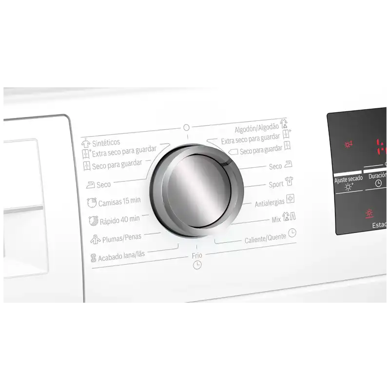 Maquina de Secar Roupa Bosch Serie 6, 8KG, Branca 2 Maquina de Secar Roupa Bosch Serie 6 WTG86260ES