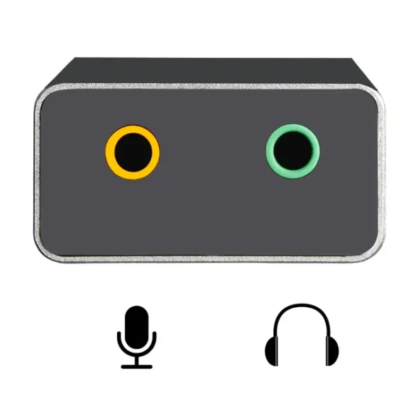 Placa de Som Ewent USB-C para 2xJack 3.5mm Fêmea