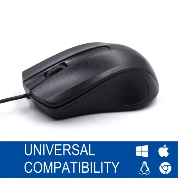 Rato Óptico com Fio Ewent EW3300 USB 1000DPI Preto