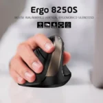 Rato Sem Fio Genius Ergo 8250S 1600DPI Vertical Preto/Dourado