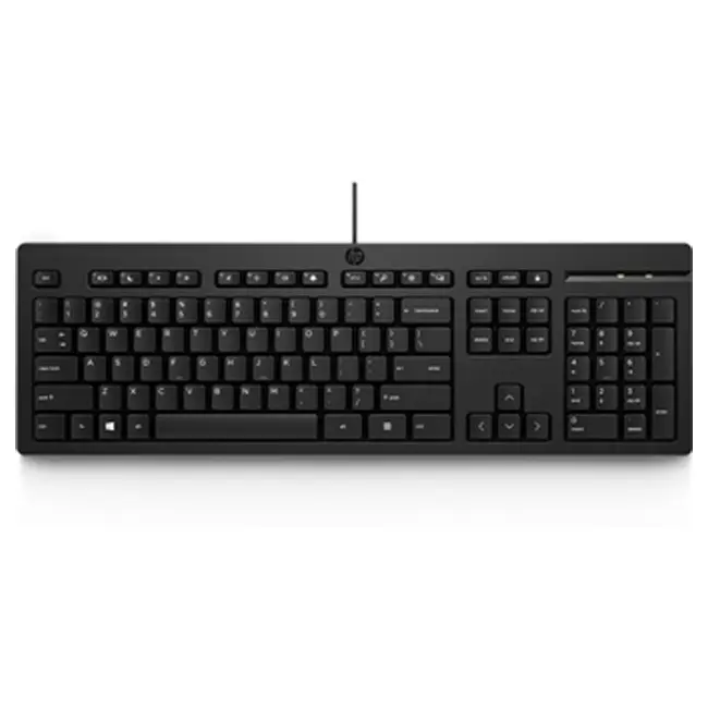 Teclado Com Fio HP 125 USB PT-PT Preto 1 Teclado Com Fio HP 125 USB PT-PT Preto - 266C9AA