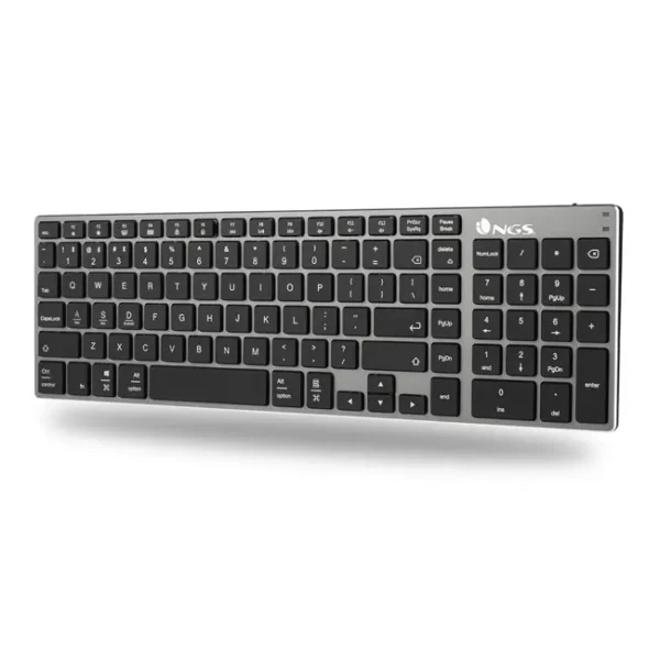 Teclado Sem Fio NGS Fortune Bluetooth Recarreg. Multi-Dispositivos PT-PT - 435430619447