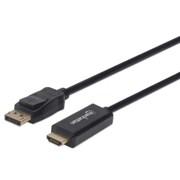 Cabo DisplayPort Para HDMI Manhattan Macho/Macho 4K@60Hz 1.8M - 153201