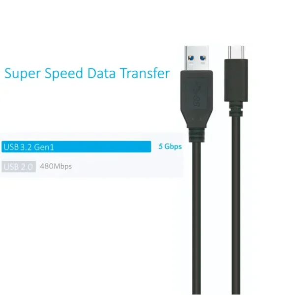 Cabo USB-A Para USB-C 3.2 Ewent 1M Preto - EC1055