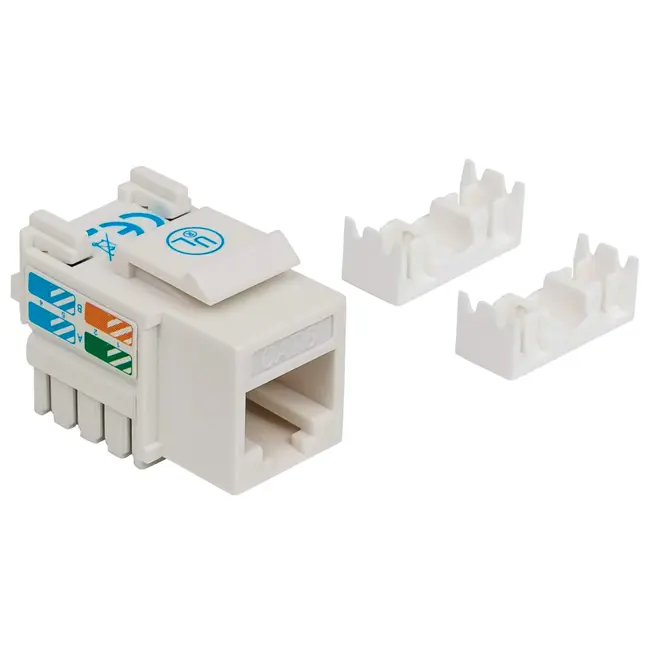 Módulo RJ45 CAT6 Keystone Fêmea Intellinet 1 Módulo RJ45 CAT6A Keystone 180º Fêmea WP Rack Cabling - 210591