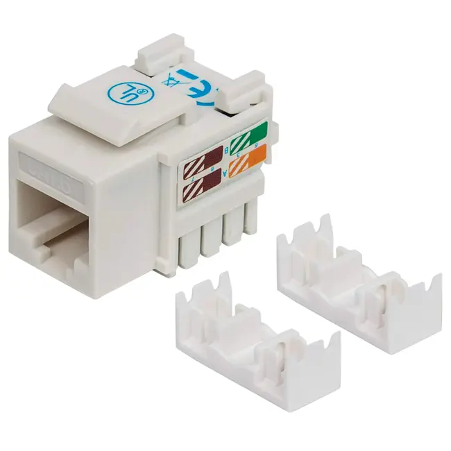 Módulo RJ45 CAT6 Keystone Fêmea Intellinet 2 Módulo RJ45 CAT6A Keystone 180º Fêmea WP Rack Cabling - 210591